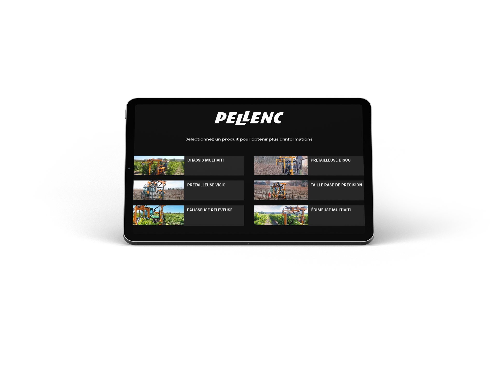 Pellenc application mobile tablette salon sitevi