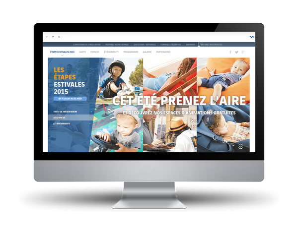 Vinci Autoroutes site web etapes estivales 2015